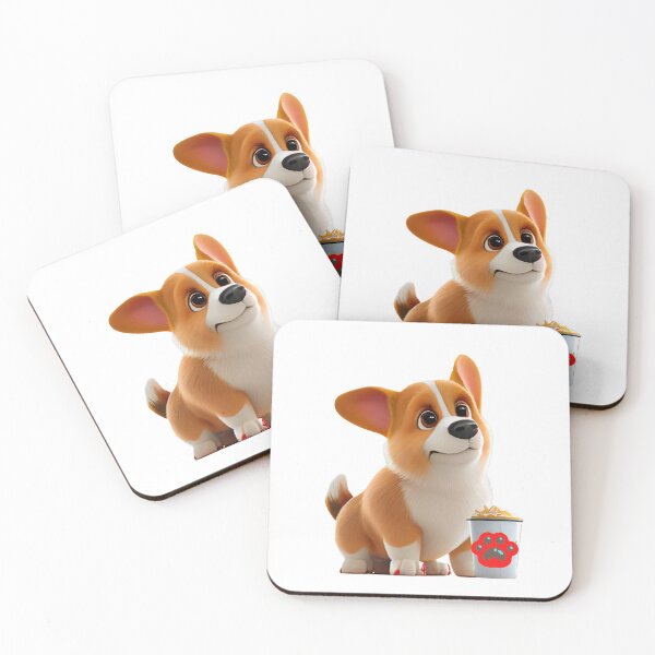Item preview, Puppuccino Pals One Corgi and a Delicious Drink designed and sold by PosterManiaRo.