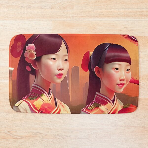 Item preview, Chinese women in a garden in Singapore designed and sold by Kawaii Girl.