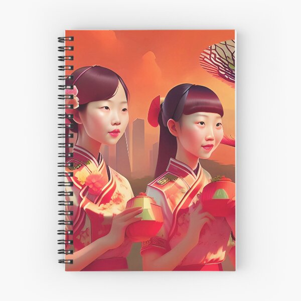 Item preview, Chinese women in a garden in Singapore designed and sold by Kawaii Girl.