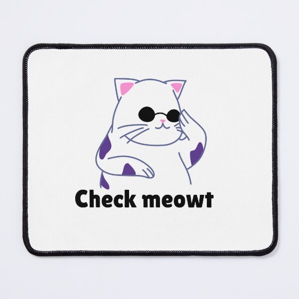 Item preview, Check Meowt | Cat Pun designed and sold by FlorielleFashion.