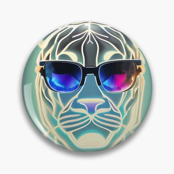 Item preview, Glowing White Tiger designed and sold by PopOptikal.