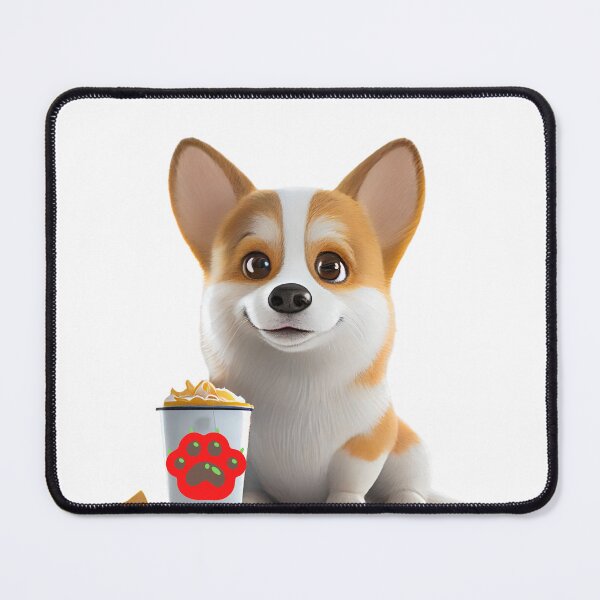 Item preview, Puppuccino Pals One Corgi and a Delicious Drink designed and sold by PosterManiaRo.