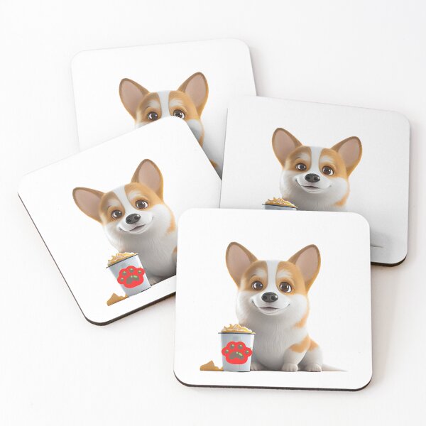 Item preview, Puppuccino Pals One Corgi and a Delicious Drink designed and sold by PosterManiaRo.