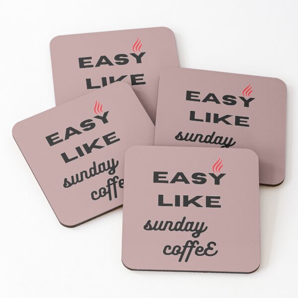 Item preview, easy like sunday coffee designed and sold by Nafeesdesign.