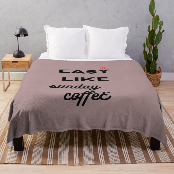 Item preview, easy like sunday coffee designed and sold by Nafeesdesign.