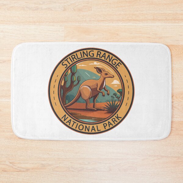 Item preview, Stirling Range National Park Australia Kangaroo Badge designed and sold by KrisSidDesigns.