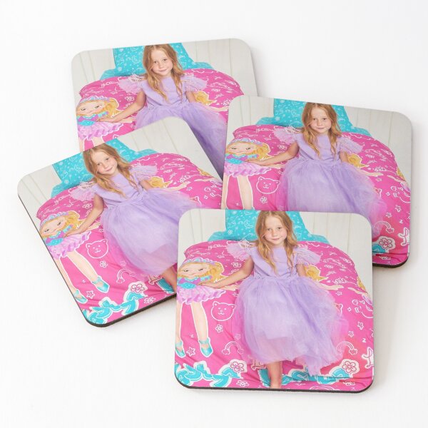 Item preview, Nastya lounging on a big pink bed designed and sold by theJuniorJams.