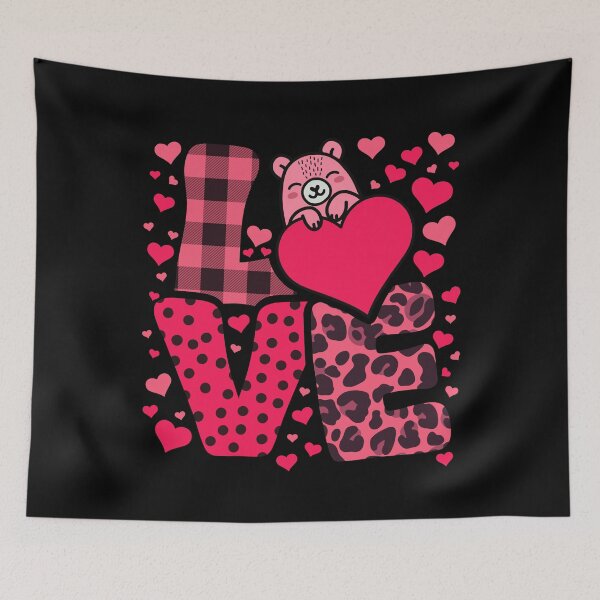 Item preview, Cute Kawaii Valentine Bear Love Hearts Valentines Day designed and sold by JokeGysen.