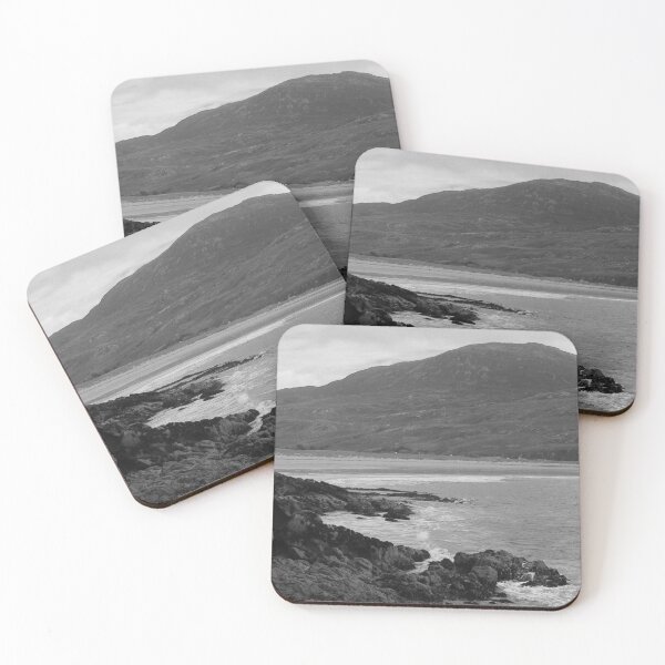 Item preview, Inishowen Coastline Donegal Ireland black and white designed and sold by eddiebarronshop.