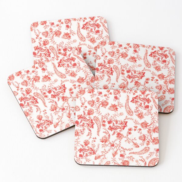 Item preview, Abstract flower red pattern designed and sold by FunArt4You.