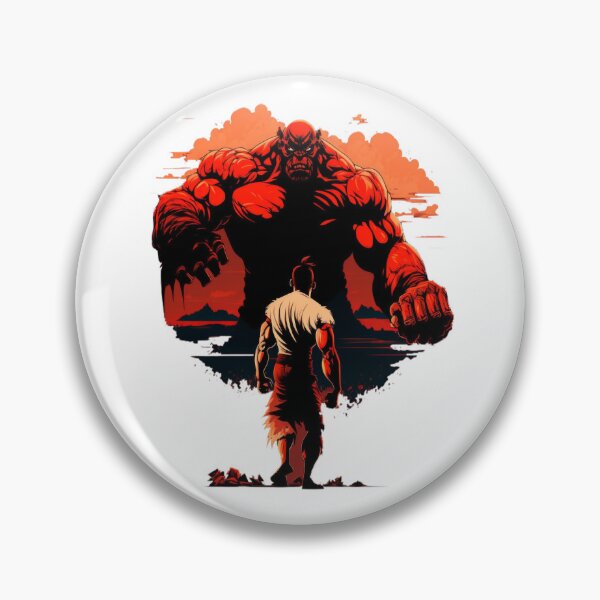 Item preview, Anime Boy With Big Muscles In A Big Fight Against A Red Demon designed and sold by YSNbr.