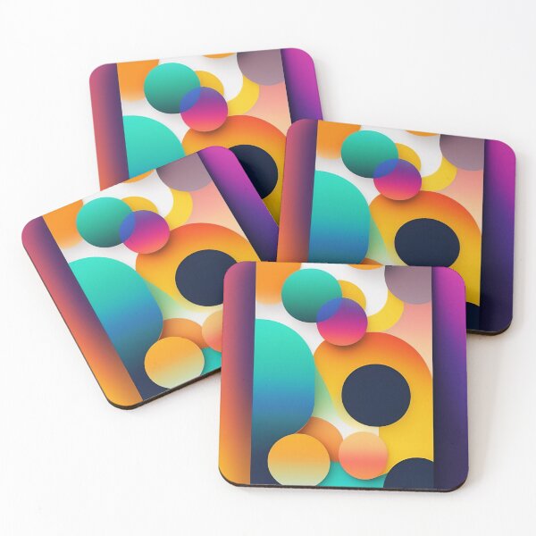 Item preview, Colorful abstract fluid shapes organic geometric patterns 36 designed and sold by vishalraifx.