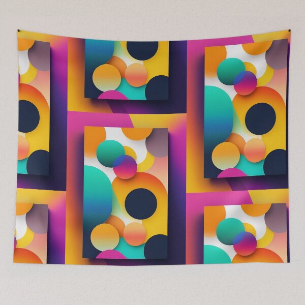 Item preview, Colorful abstract fluid shapes organic geometric patterns 36 designed and sold by vishalraifx.