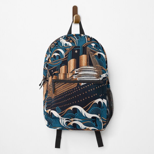 Item preview, Art Deco Titanic Ship | Titanic Wood Carving Style| Titanic painting | Painting of the Titanic | iPhone Case | Cute Ship | high resolution designed and sold by Synthetic-Intel.