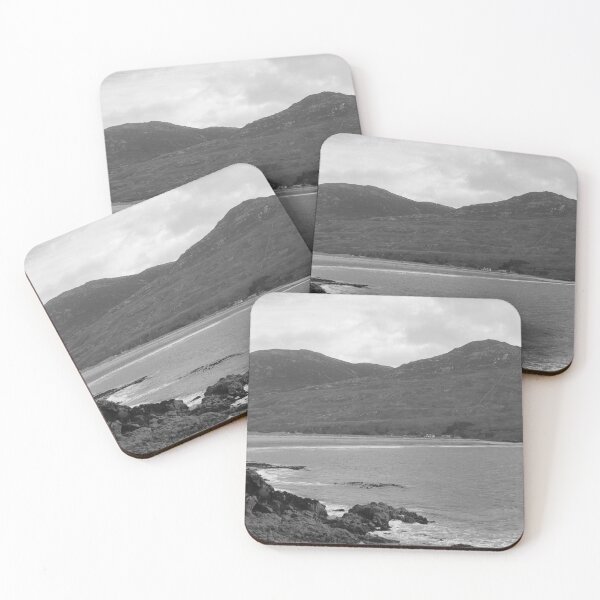 Item preview, Awesome Inishowen coast in Donegal Ireland black and white designed and sold by eddiebarronshop.