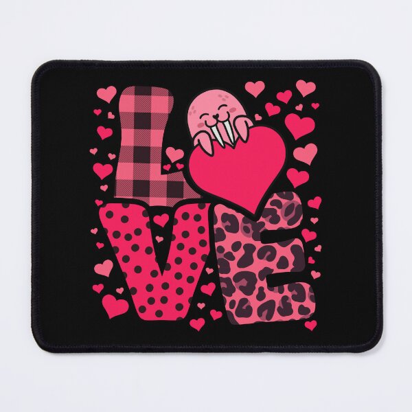 Item preview, Cute Kawaii Valentine Walrus Love Hearts Valentines Day designed and sold by JokeGysen.