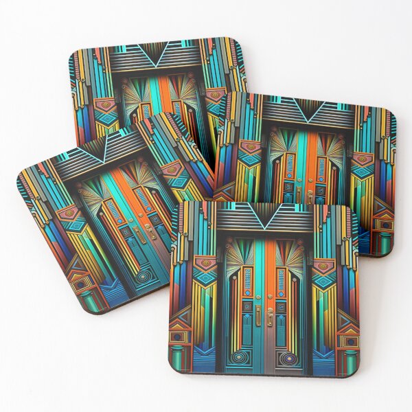 Item preview, Mexican Art Deco Door Pattern | Rainbow Door | Decorated Door | iPhone Case | Pastel Architecture | high resolution designed and sold by Synthetic-Intel.
