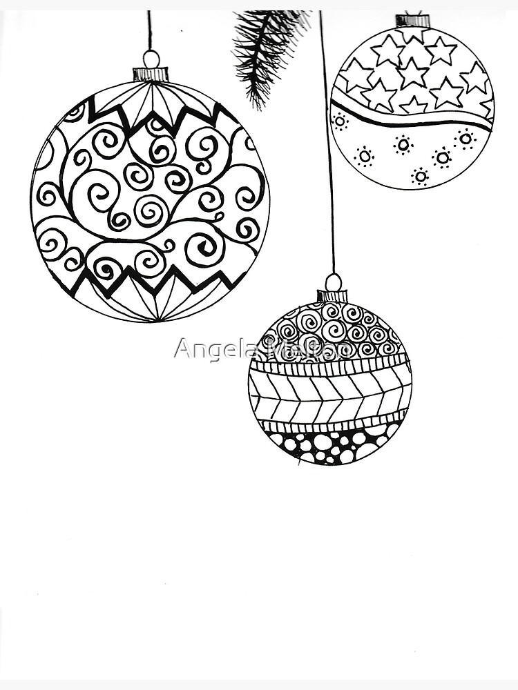 Christmas Tree Decorations Poster for Sale by Angela Melton