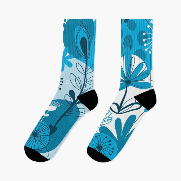 Item preview, Abstract flower blue pattern designed and sold by FunArt4You.