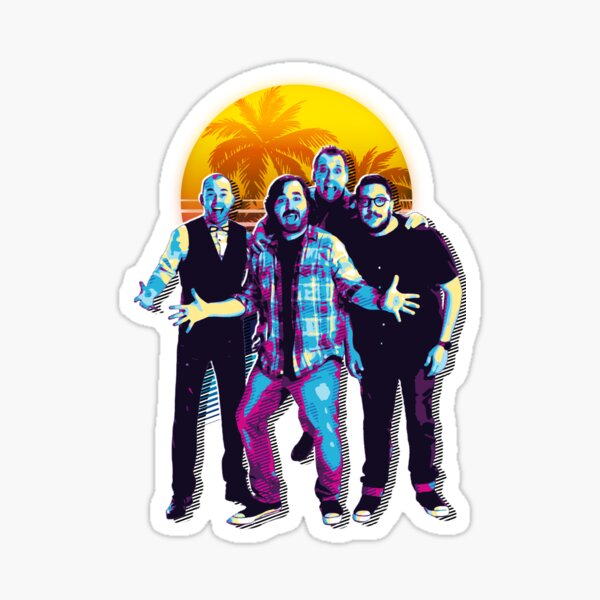 4 members of Impractical Jokers Sticker