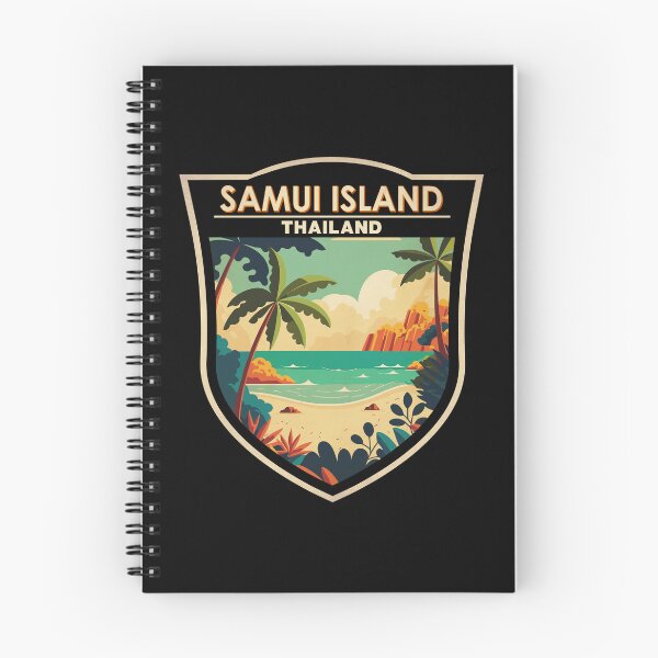 Item preview, Ko Samui Island Thailand Travel Art Badge designed and sold by KrisSidDesigns.