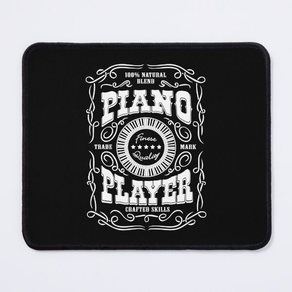 Item preview, PIANO PLAYER - WHISKY LABEL white designed and sold by KoolDsignsMUSIC.