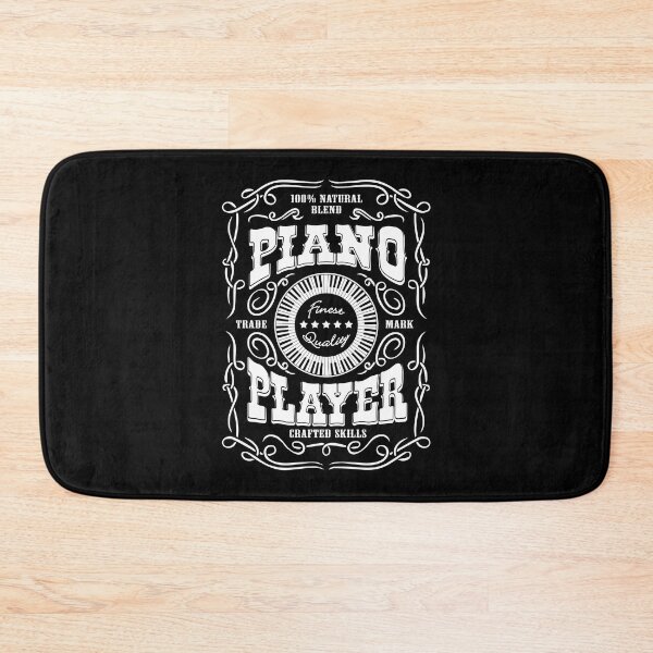 Item preview, PIANO PLAYER - WHISKY LABEL white designed and sold by KoolDsignsMUSIC.