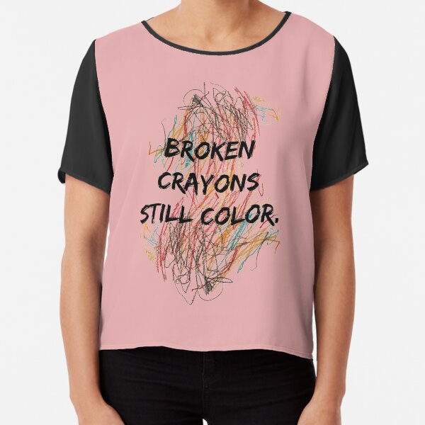 Broken Crayons Chiffon Top