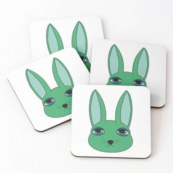 Item preview, Sleepy Green Bunny designed and sold by JessDaniArt.
