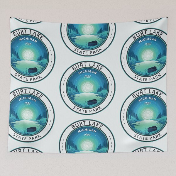Item preview, Burt Lake State Park Michigan Badge designed and sold by KrisSidDesigns.