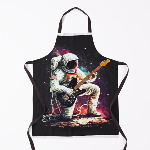 Item preview, An astronaut playing electric guitar in the moon designed and sold by Fresh Clothes.