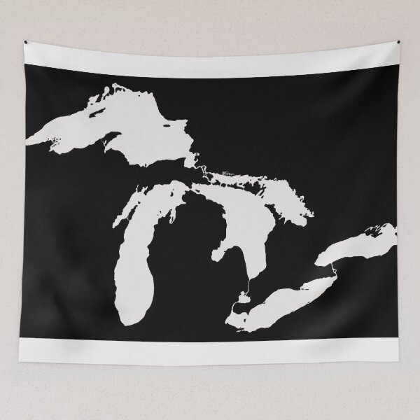 Item preview, Great Lakes Map (Ver. 2) designed and sold by TigerGrimm11.