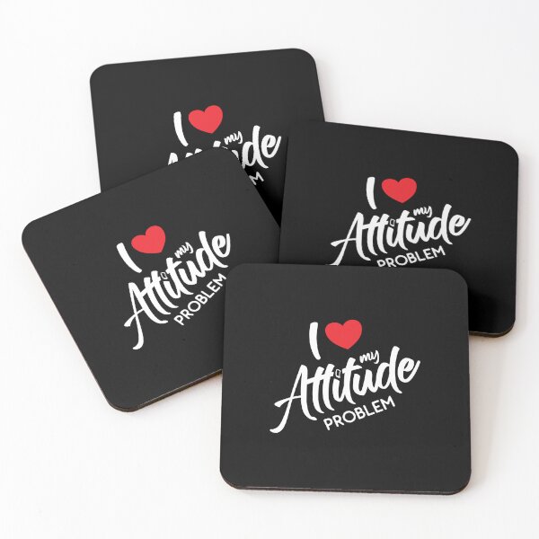 Item preview, I Love My Attitude Problem Funny Sarcastic Attitude Quotes Heart designed and sold by Designer-Girl.