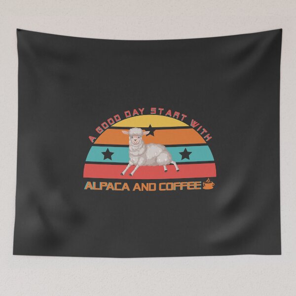 Item preview, A good day start with Alpaca and Coffee designed and sold by Dosfried.