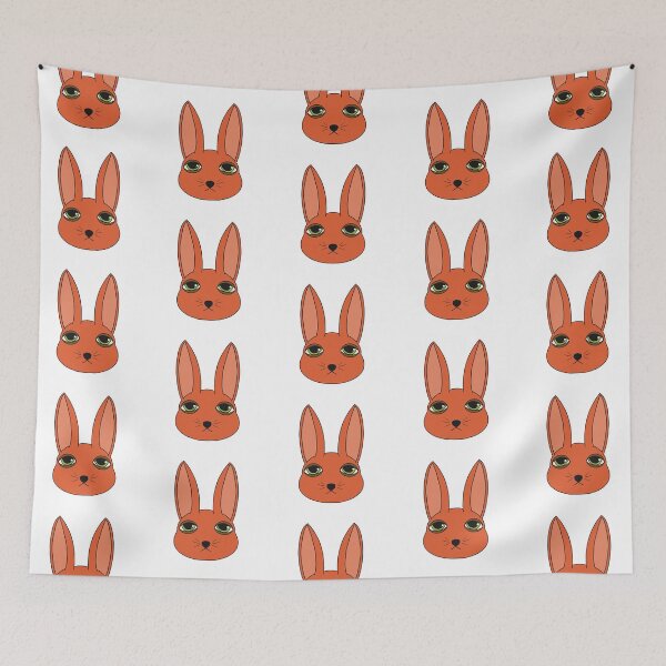 Item preview, Sleepy Oranger Bunny designed and sold by JessDaniArt.
