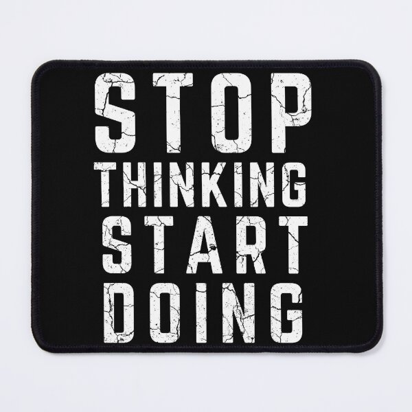 Item preview, STOP THINKING START DOING distressed  designed and sold by KingsManKind.