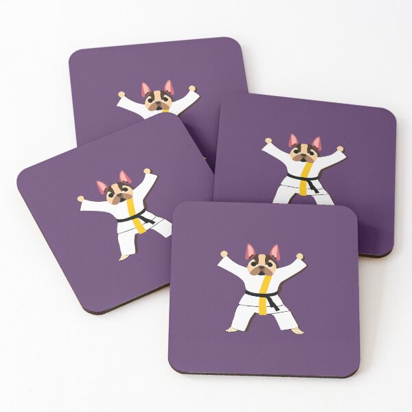 Item preview, "My Dog Knows Karate"- Funny Cartoon Dog Doing Karate designed and sold by Kodexstore.