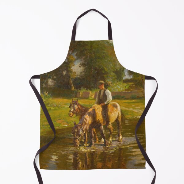 Item preview, Farm boy riding a horse vintage art designed and sold by Vintage Designs +.