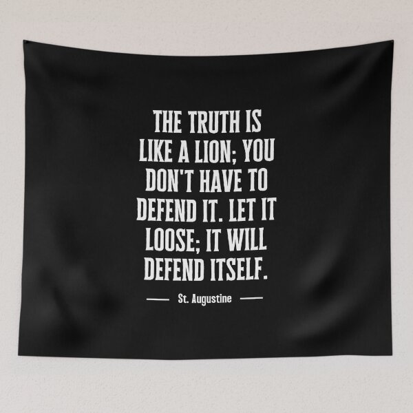 Item preview, The Truth Is Like A Lion |  Quote Lover designed and sold by QuotesAreFun.