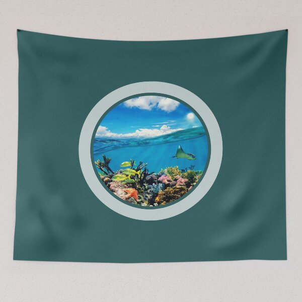 Item preview, Ocean Portal Print. For an ocean lover, for a marine biologist, for a scuba diver. designed and sold by Wentoo.