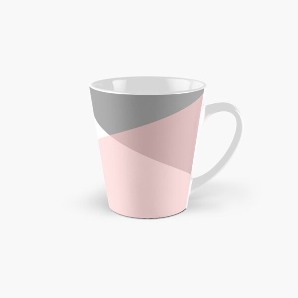 Geometrics - grey blush silver Tall Mug