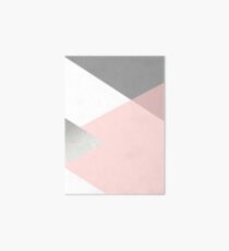 Geometrics - graues Rouge-Silber Galeriedruck