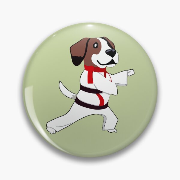 Item preview, "My Dog Knows Karate"- Funny Cartoon Dog Doing Karate designed and sold by Kodexstore.