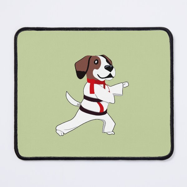 Item preview, "My Dog Knows Karate"- Funny Cartoon Dog Doing Karate designed and sold by Kodexstore.