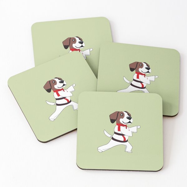Item preview, "My Dog Knows Karate"- Funny Cartoon Dog Doing Karate designed and sold by Kodexstore.