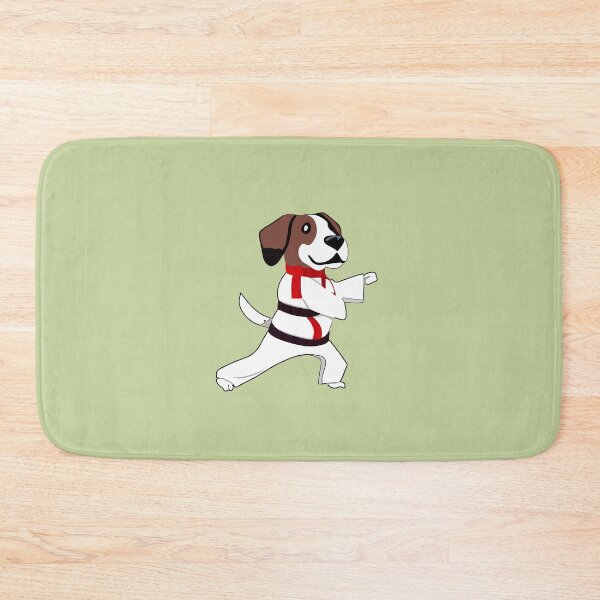 Item preview, "My Dog Knows Karate"- Funny Cartoon Dog Doing Karate designed and sold by Kodexstore.