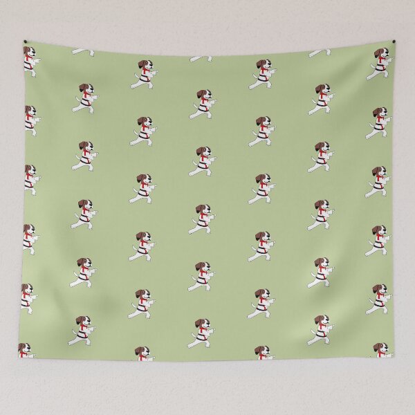 Item preview, "My Dog Knows Karate"- Funny Cartoon Dog Doing Karate designed and sold by Kodexstore.