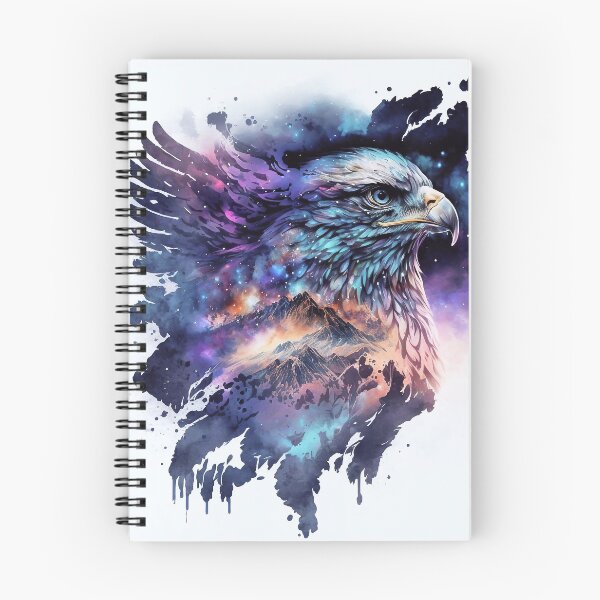 Item preview, Spirit animal eagle in front of mountains designed and sold by knuppify.