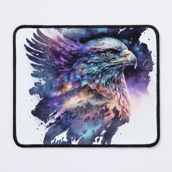 Item preview, Spirit animal eagle in front of mountains designed and sold by knuppify.