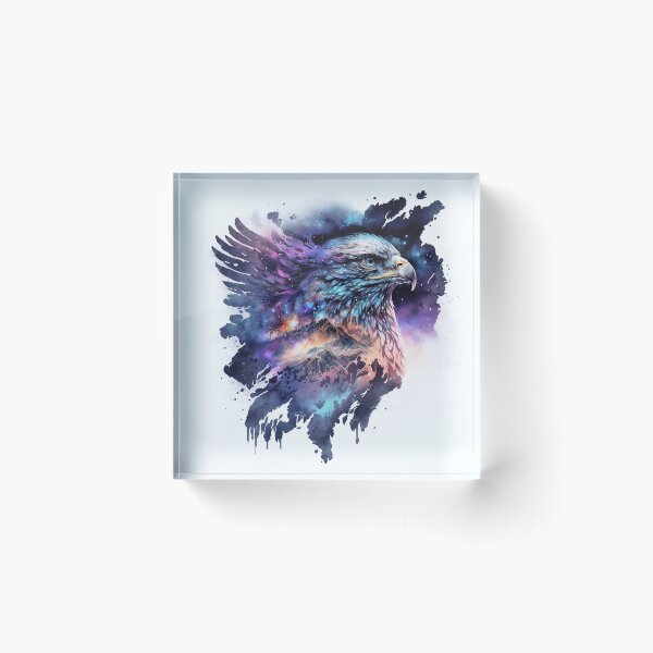 Item preview, Spirit animal eagle in front of mountains designed and sold by knuppify.